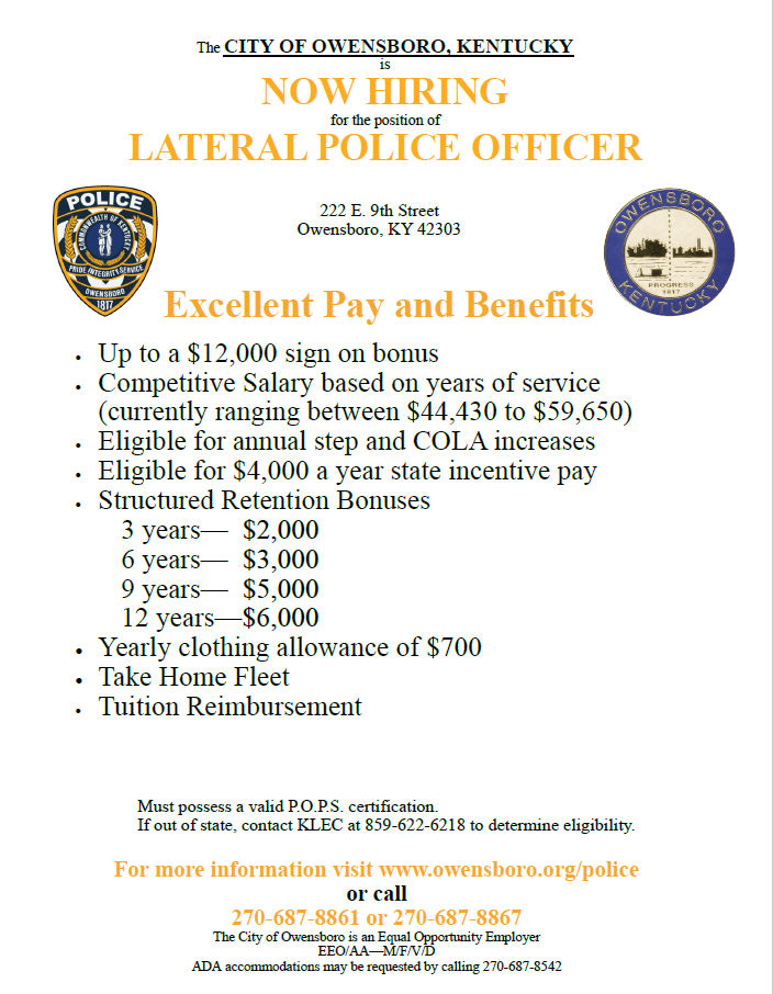 Do you already have experience as a Police Officer?